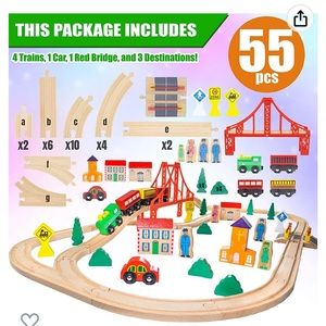 Wooden Train Set perfect Condition